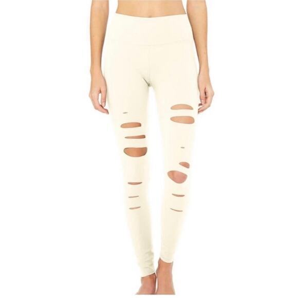 Alo Yoga Warrior Leggings‎ in Pristine Size Small - Picture 1 of 12